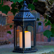 Lanterna com LED - Estilo Marroquino- Smart Garden